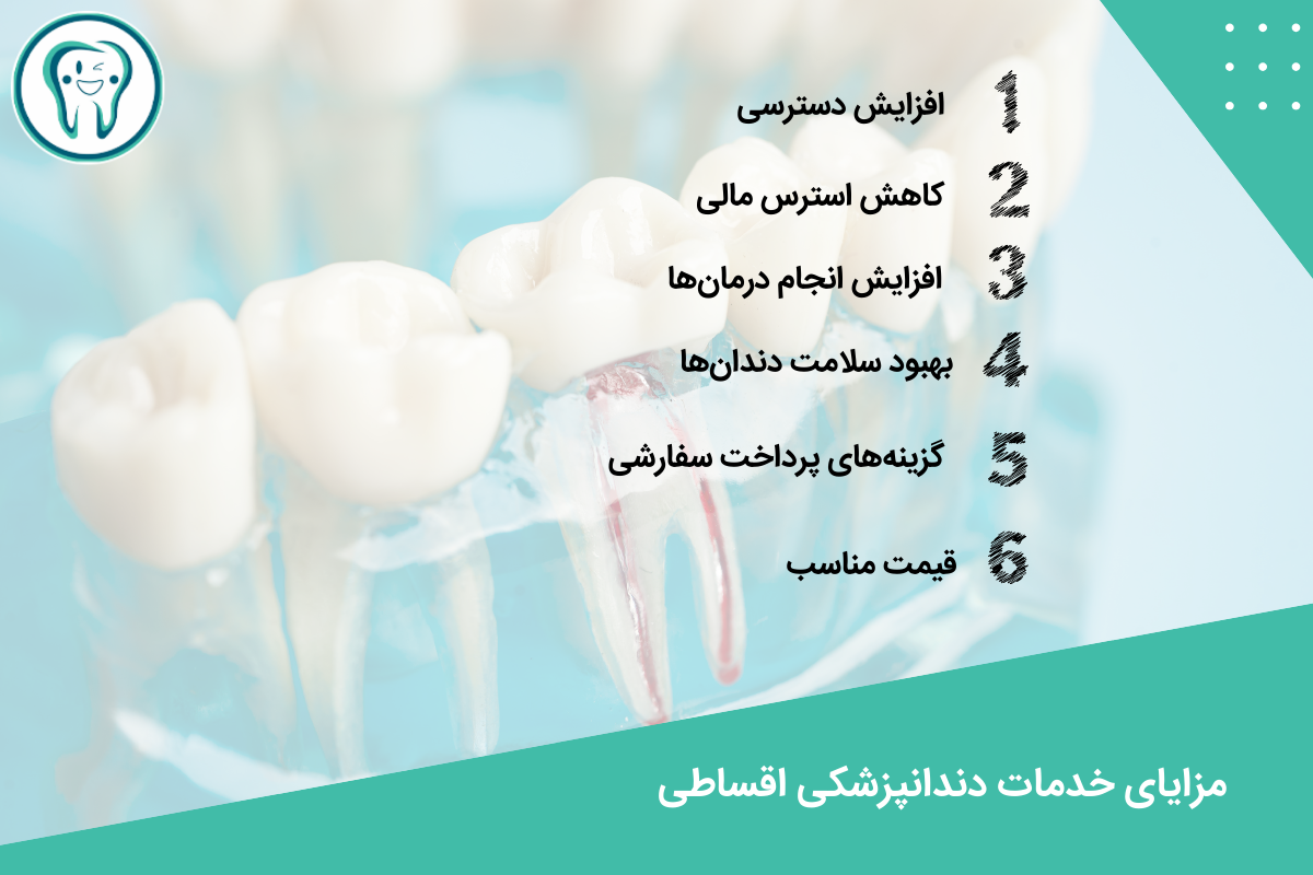 مزایای خدمات دندانپزشکی اقساطی